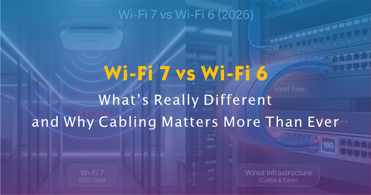 Wi-Fi 7 vs Wi-Fi 6 (2026): What’s Really Different — and Why Cabling Matters More Than Ever