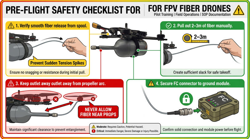 FPV Fiber Optic Flight Safety Checklist