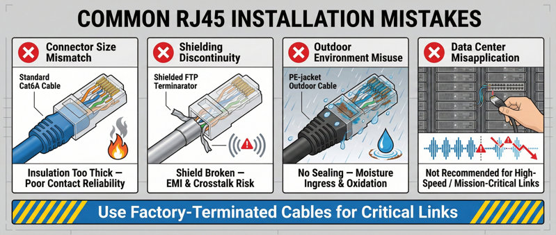 Common RJ45 Connector Problems