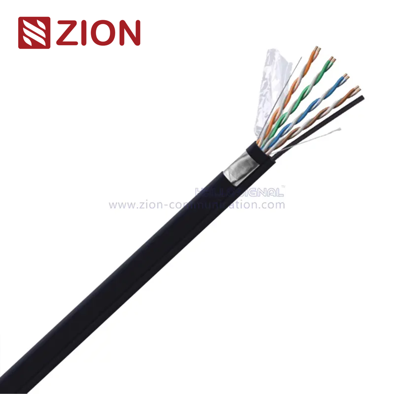F/UTP CAT 5E Twisted Pair Steel Messenger Cable