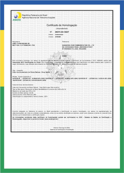 ANATEL certificate