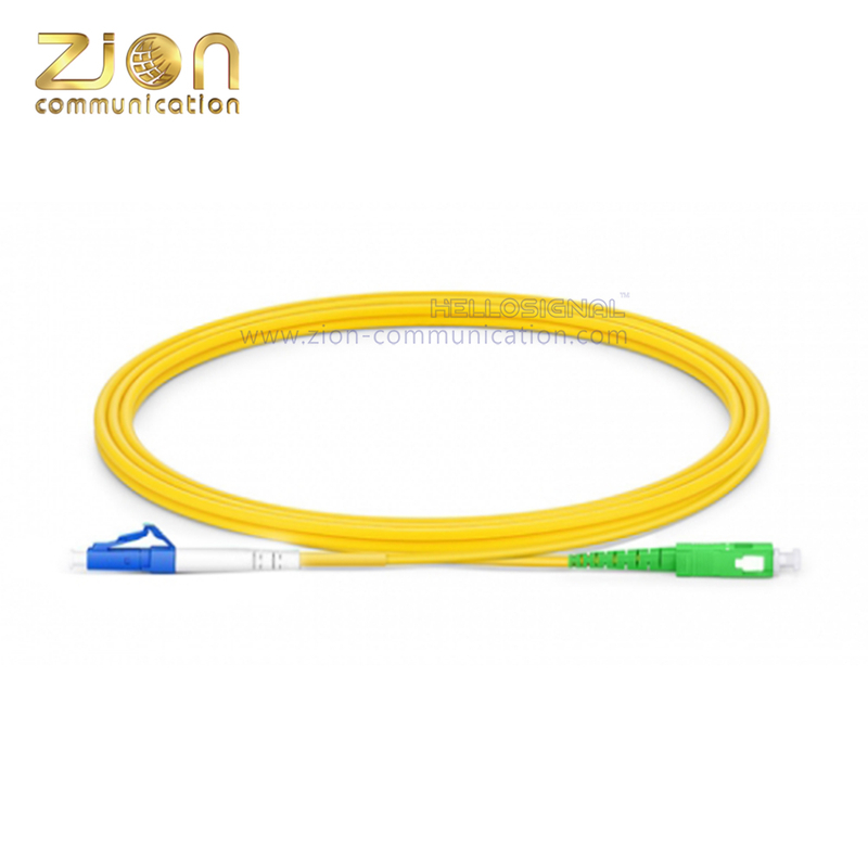 LC UPC to SC APC Simplex OS2 Fiber Patch Cord 