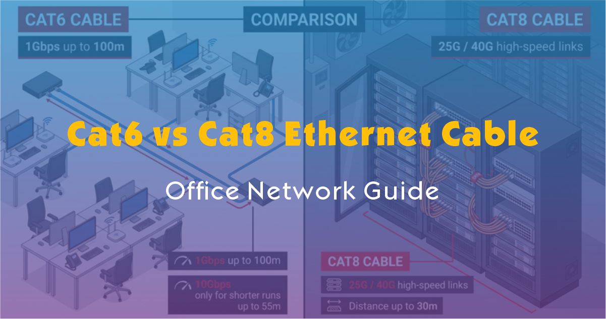 Cat6 vs Cat8 Ethernet Cable: Office Network Guide