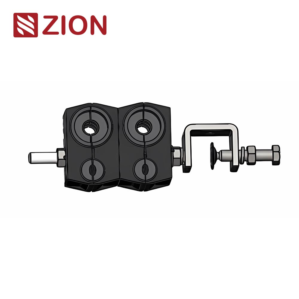 Feeder Cable Clamp, for 2x(4.8-7)+2x(15-22)mm Cable, 4Way