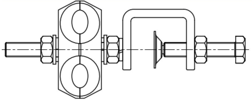 Feeder Cable Clamp-for 7D-FB & 12 Cable-2way1