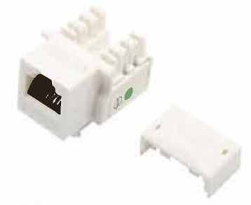 CAT.3 RJ1K6P4C) Keystone Jack