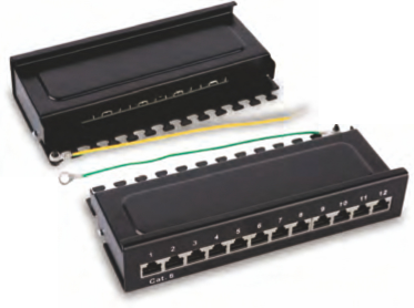 shielded 12 ports patch panel(Desktop).