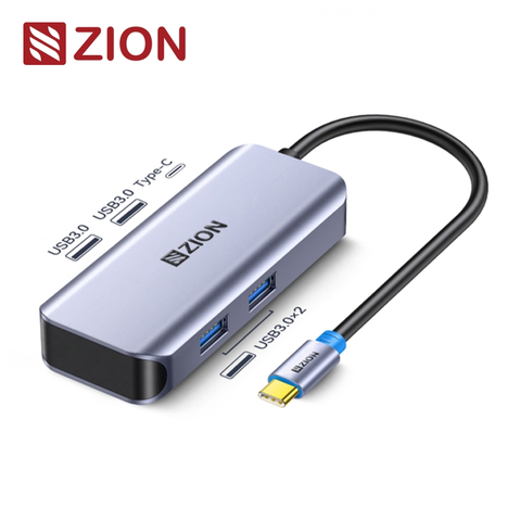 NO.ZCH115- Type-C 4-in-1 Docking Station USB 3.0*4 + Type-C Power Delivery