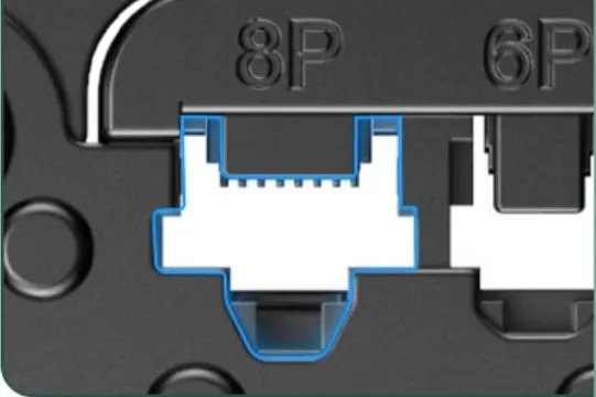 Press-to-port-display