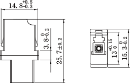 LC SX Adapter without Flange 3