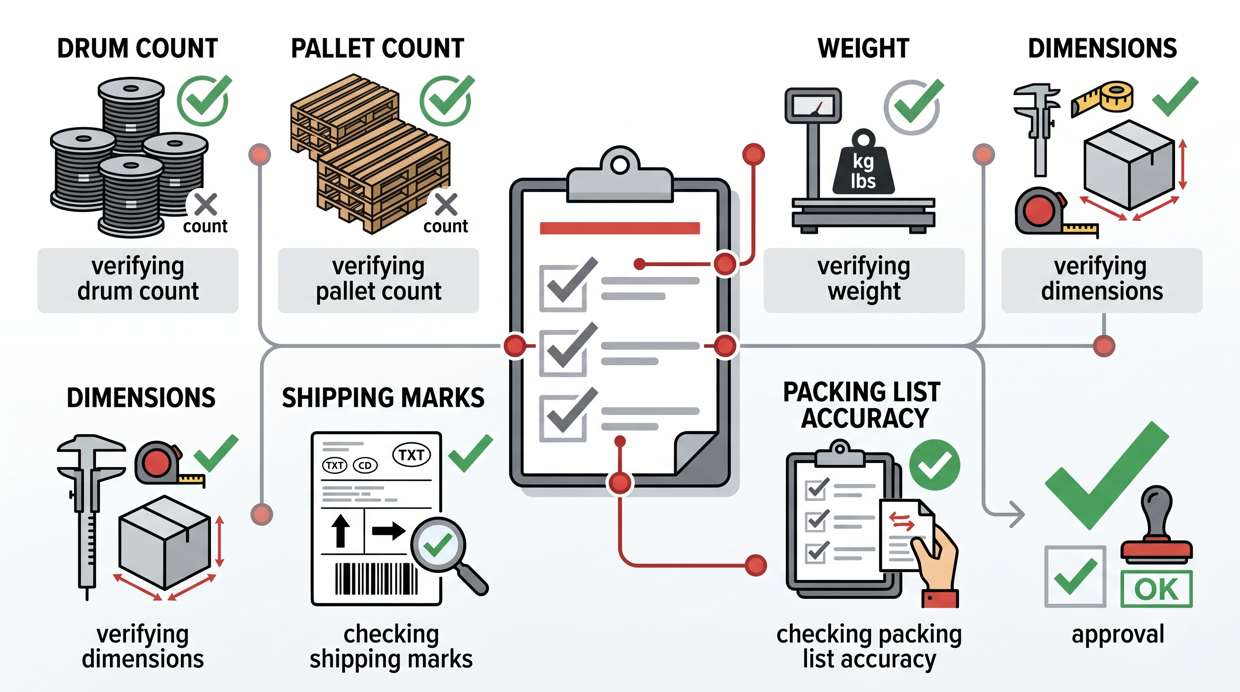 Pre Clearance Checklist for Bulk Cable Packaging