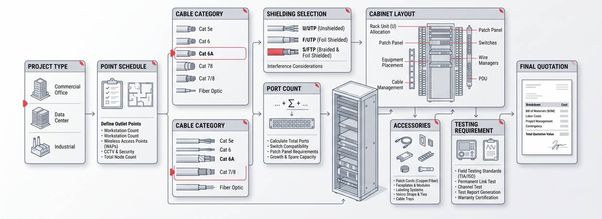 Structured Cabling Quotation Workflow