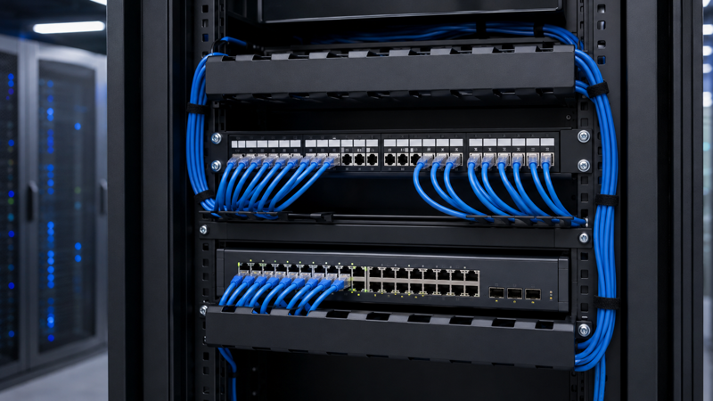 Patch Cord Length Planning in Network Cabinet