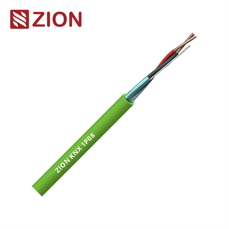 KNX Cable 1 Pair 0.8mm Solid Bare Copper, PE Insulation, Foil Shield, LSZH Jacket, Eca Rated