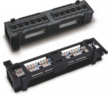 12 ports Cat 5e patch panel2.
