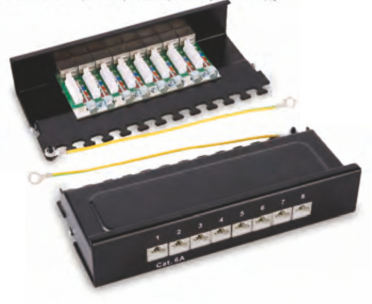 shielded 8 ports patch panel(Desktop).