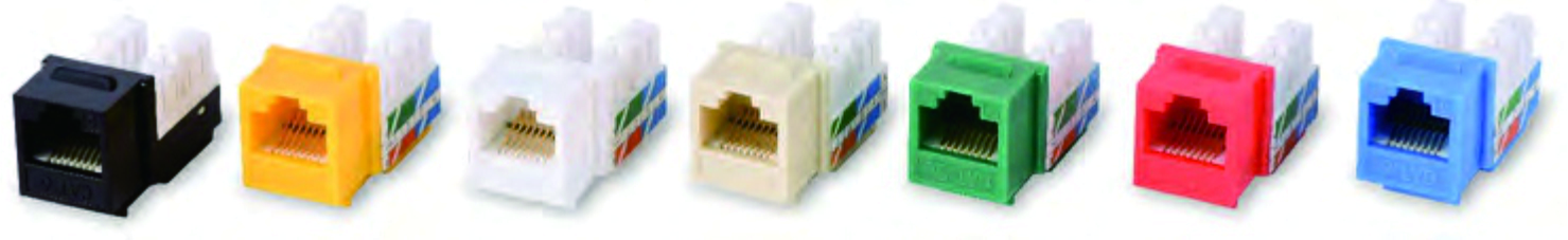 UTP RJ45 90 degree keystone jack 5