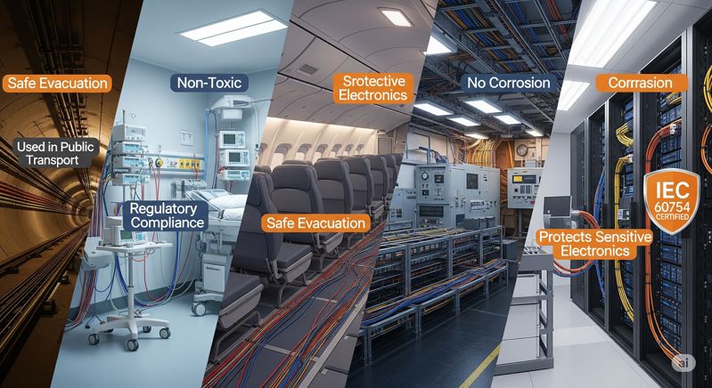 Panorama of LSZH cable application scenarios (environment with high security requirements)