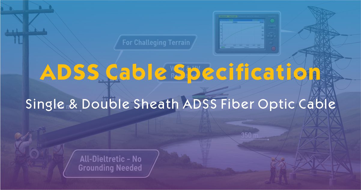 ADSS Cable Specification | Single & Double Sheath ADSS Fiber Optic Cable