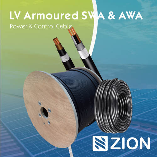 ZION LV armoured SWA and AWA cable