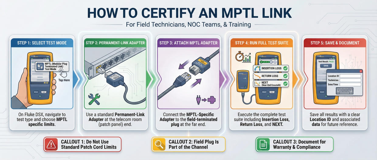 HOWTO CERTIFY AN MPTL LINK