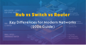 Hub vs Switch vs Router-Key Differences for Modern Networks (2026 Guide).jpg