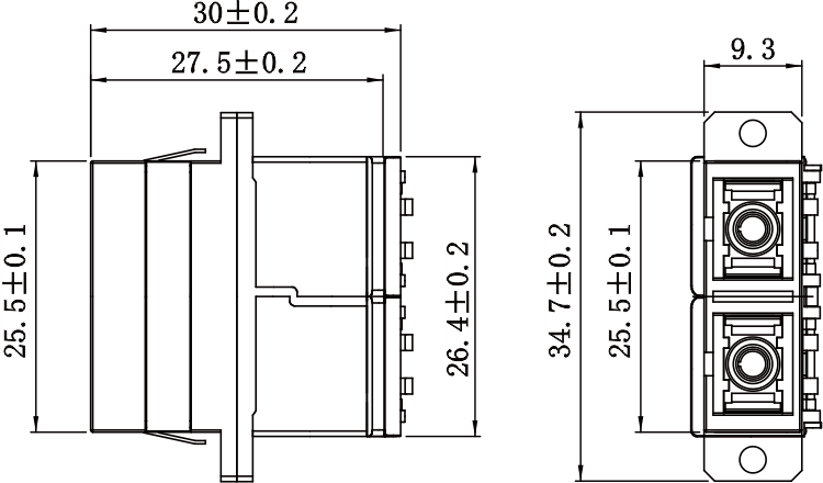 SC DX Metal Avoid Adapter With Flange 3