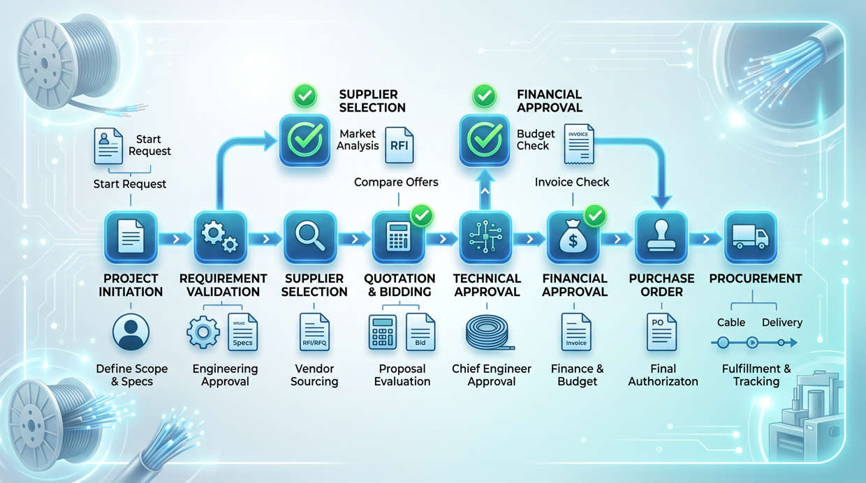 Streamlined Cable Project Approval Workflow and Documentation Checklist