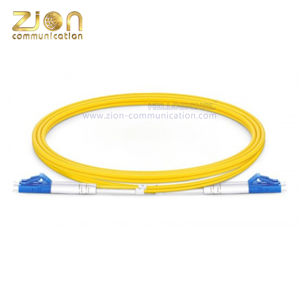LC UPC to LC UPC Duplex OS2 Fiber Patch Cord 