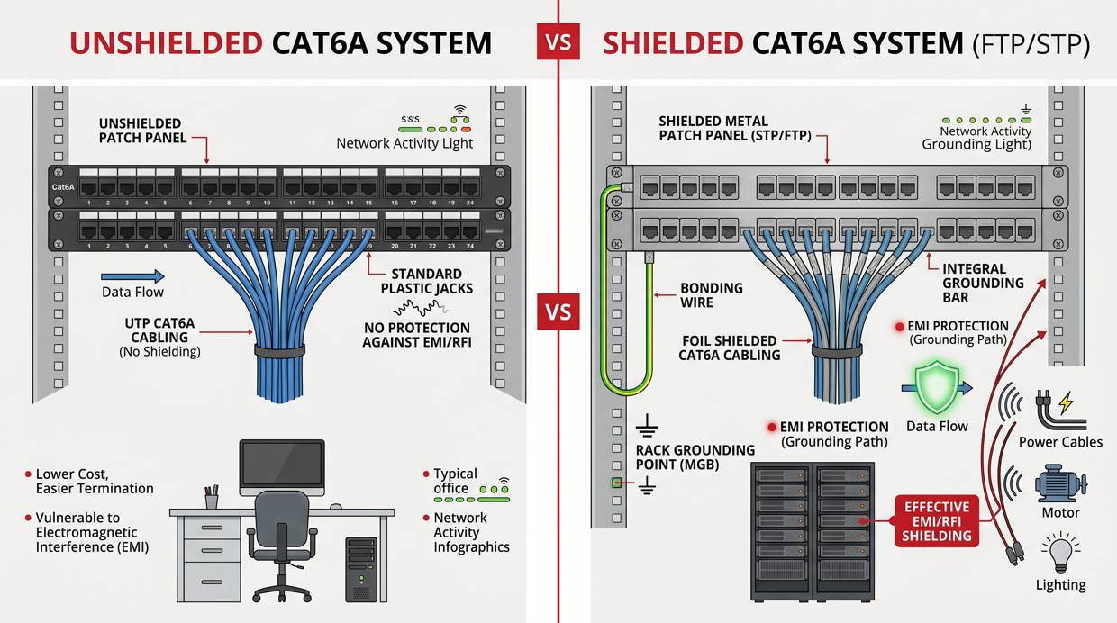 Shielded vs Unshielded Patch Panel Decision
