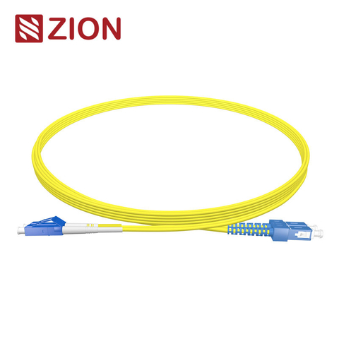 LC UPC to SC UPC Duplex G.652.D Single Mode PVC 2.0mm -2m(6ft) FOPC
