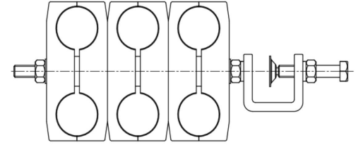 Feeder Cable Clamp-for 1 14 Cable-6way1