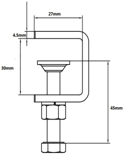 Feeder Cable Clamp-for 3 Optical Cable + 3Power Cable(6-25mm2)-6way2