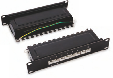 10 shielded 8 ports patch panel.