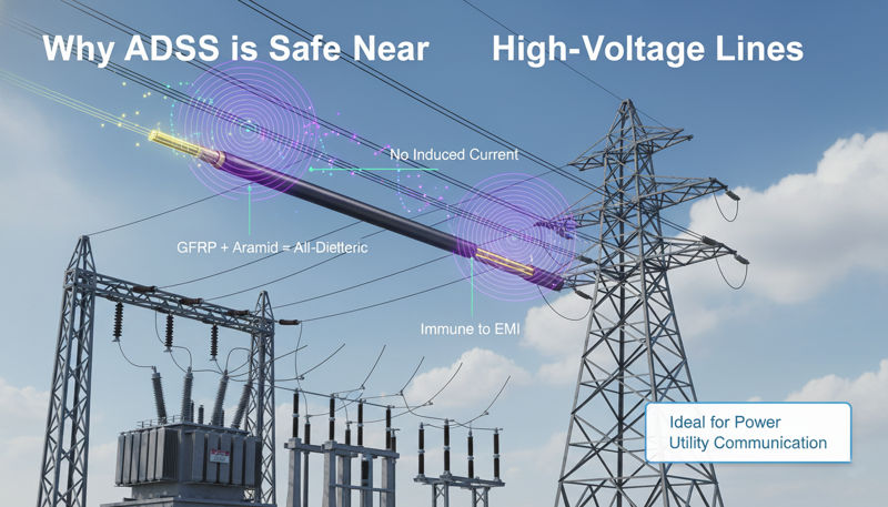 Schematic diagram of all-dielectric self-supporting characteristic (metal-free anti-induction design)