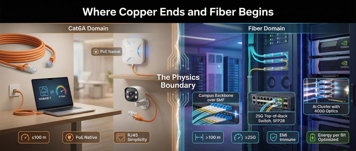 Where Copper Ends and Fiber Begins