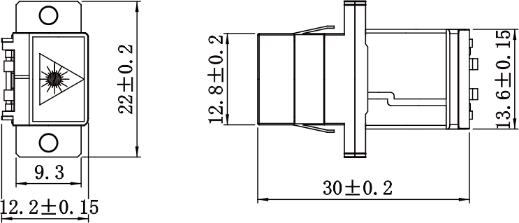 SC SX Metal Avoid Laser Adapter With Flange 3
