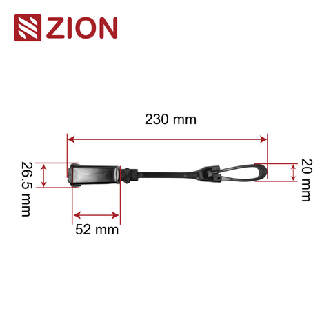 FTTH nylon cable flat cable drop clamp FTTH nylon cable clamp ZCPAC-01