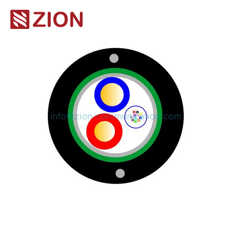 Center Tube fiber+2C RVV Hybird Fiber Copper Cable