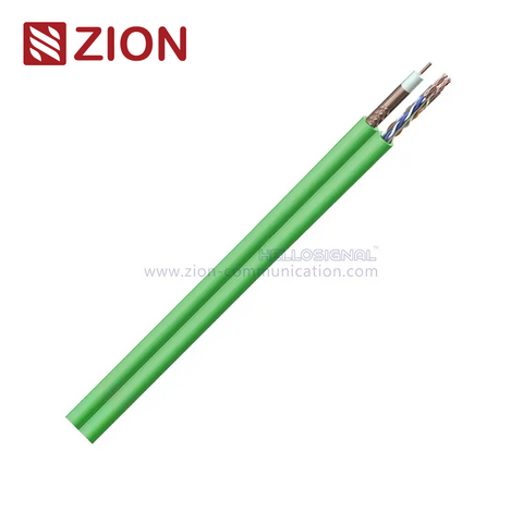 CAT 6 + RG6(TV100) Coax PVC fig 8 cable MCC21 Media Composite Cable