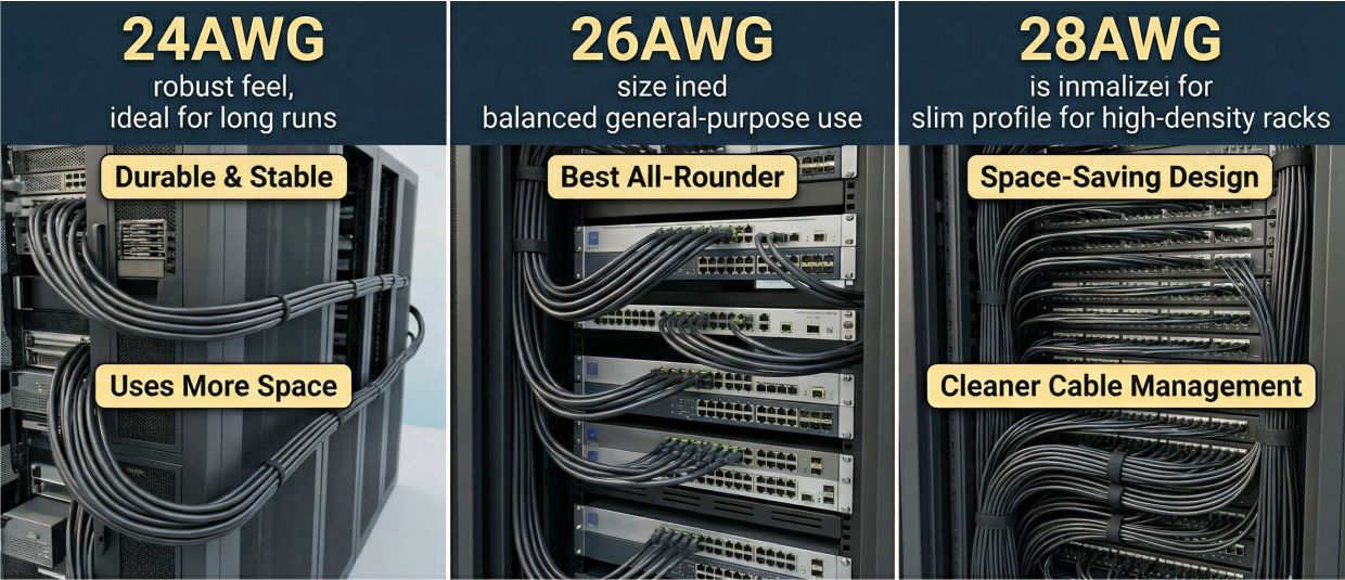 AWG Comparison 24 vs 26 vs 28AWG