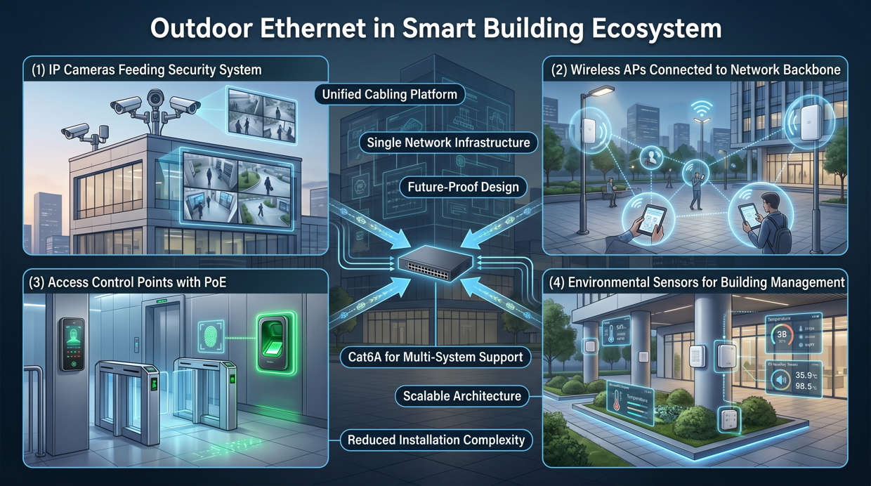 Outdoor Ethernet in Smart Building Ecosystem