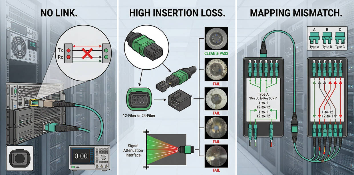 MPO Fiber Common Mistakes and Risks