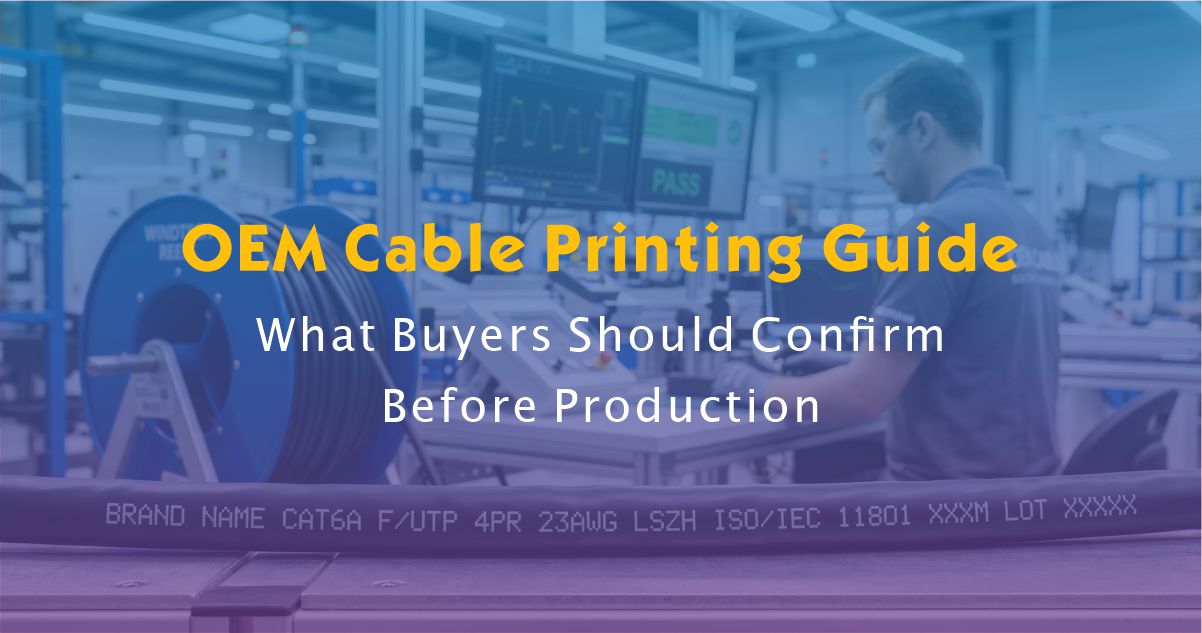 OEM Cable Printing Guide: What Buyers Should Confirm Before Production