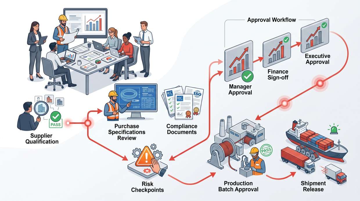 Cable Procurement Decision Flow for BTC and TTR