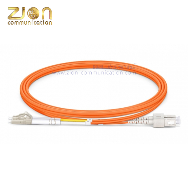 LC UPC to SC UPC Duplex OM1 Fiber Patch Cord 