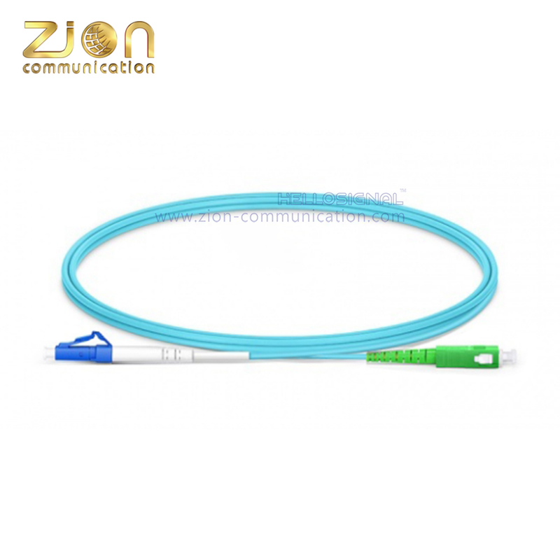 LC UPC to SC APC Simplex OM3 Fiber Patch Cord 