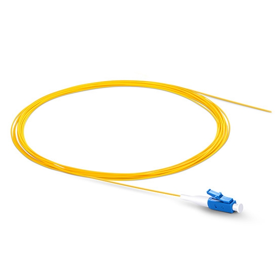 LC UPC Simplex OS2 Single Mode PVC 0.9mm Fiber Optic Pigtail