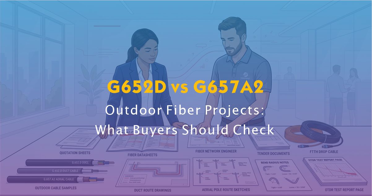 G652D vs G657A2 for Outdoor Fiber Projects: What Buyers Should Check