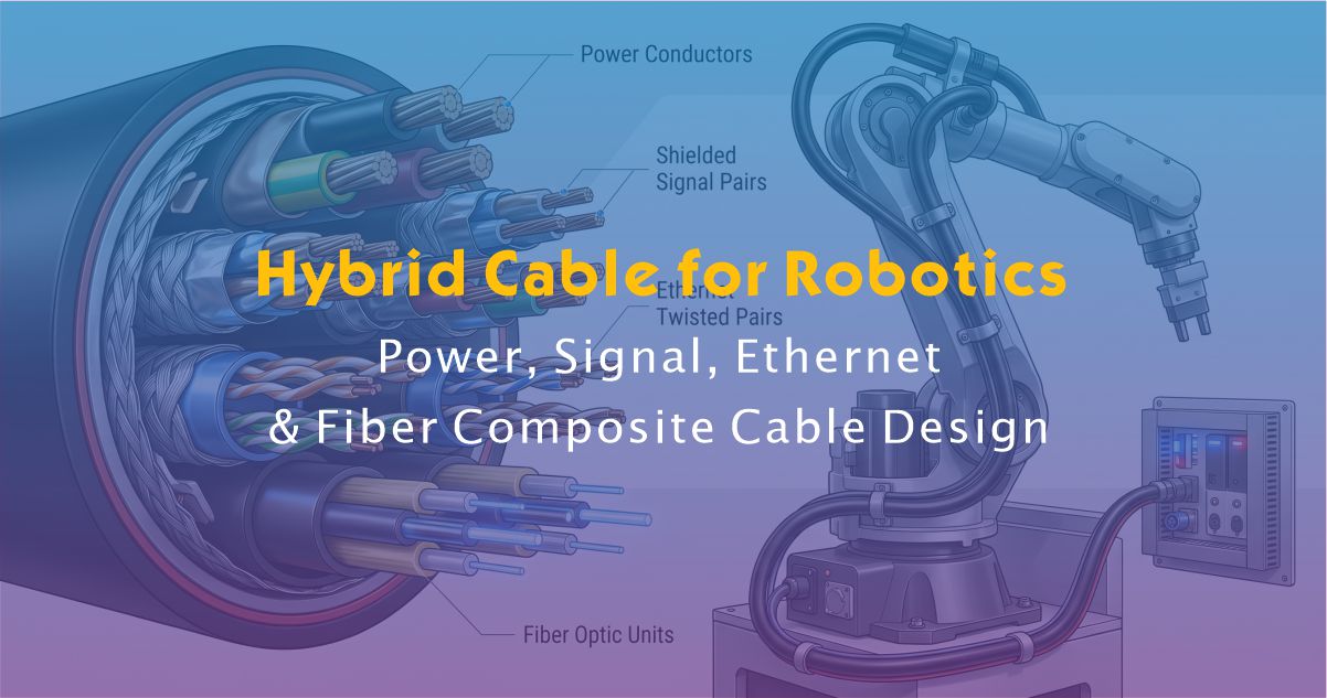 Hybrid Cable for Robotics | Power, Signal, Ethernet & Fiber Composite Cable Design